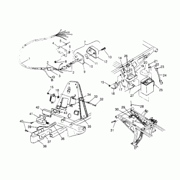ELECTRICAL/TAILLIGHT ASSEMBLY Magnum 2x4 W957544 (4926852685C008)