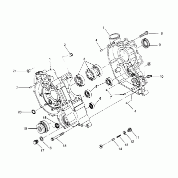 CRANKCASE Magnum 2x4 W957544 (4926852685C010)