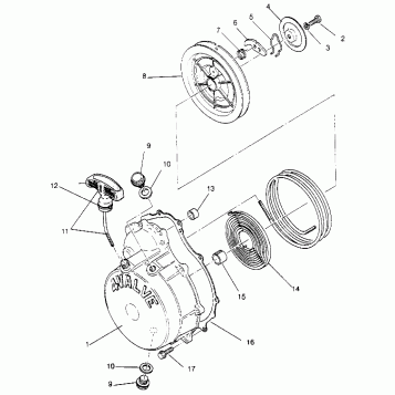 RECOIL STARTER Magnum 2x4 W957544 (4926852685D006)