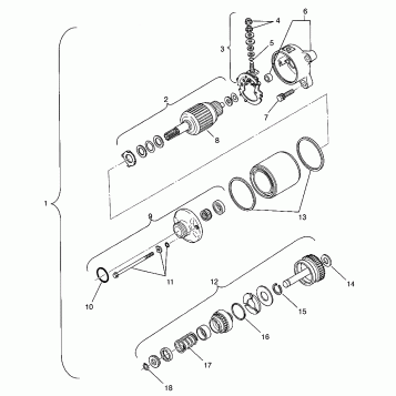 STARTING MOTOR Magnum 2x4 W957544 (4926852685D007)