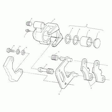 FRONT BRAKE ASSEMBLY - W958144 (4926862686b008)