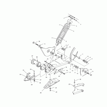 SWING ARM/SHOCK MOUNTING (Prior to S/N #2501800) - W958144 (4926862686b013)