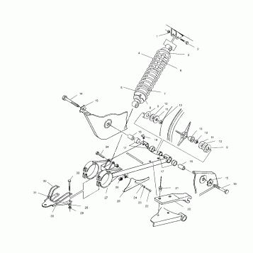 SWING ARM/SHOCK MOUNTING - W958144 (4926862686b014)