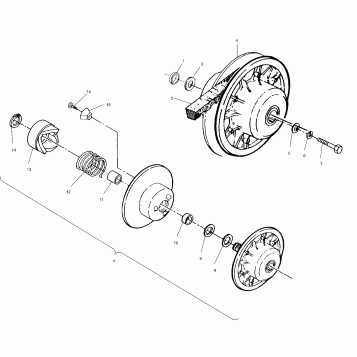 DRIVEN CLUTCH ASSEMBLY - W958144 (4926862686c004)