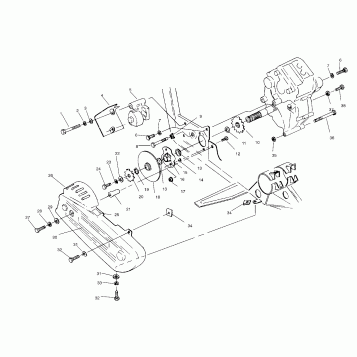 GEARCASE/BRAKE and CHAIN COVER MOUNTING - W958144 (4926862686c006)