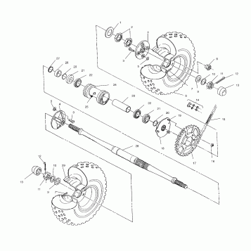 REAR WHEEL DRIVE ASSEMBLY - W958144 (4926862686c008)