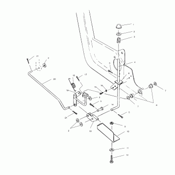 FOOT PEDAL and PARKING BRAKE ASSEMBLY - S958144 (4926862686c014)