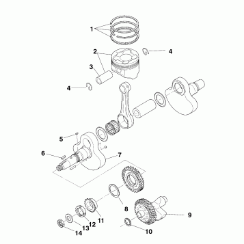 CRANKSHAFT and PISTON - W958144 (4926862686d003)