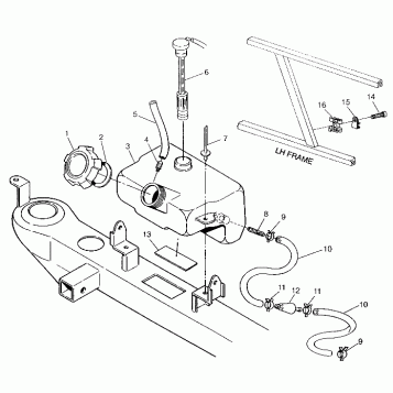 OIL TANK ASSEMBLY SWEDISH 4x4 400L S948140 (4926912691A014)