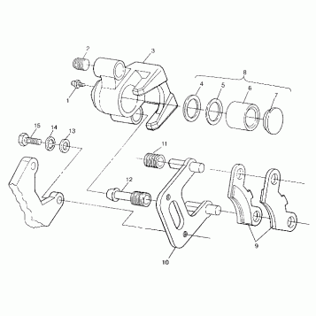 FRONT BRAKE ASSEMBLY SWEDISH 4x4 400L S948140 (4926912691B007)