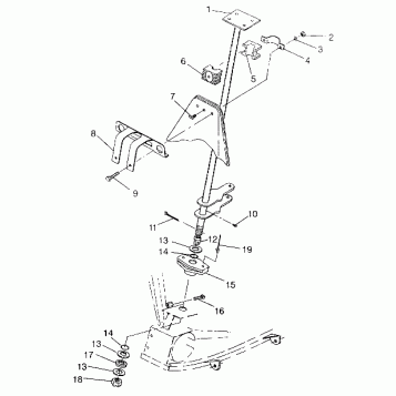 STEERING POST ASSEMBLY SWEDISH 4x4 400L S948140 (4926912691B009)