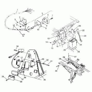 ELECTRICAL/TAILLIGHT ASSEMBLY SWEDISH 4x4 400L S948140 (4926912691C010)