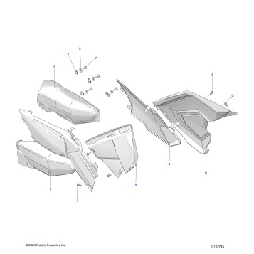 BODY, SIDE PANELS - A25SVA85A4 (C102745)