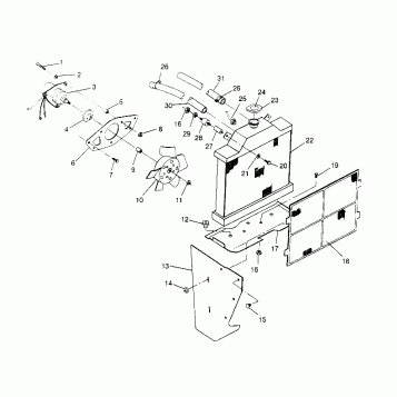 COOLING SYSTEM Sport 400L W948540 (4927232723A009)