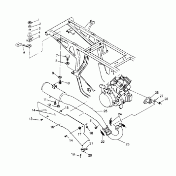 EXHAUST SYSTEM Sport 400L W948540 (4927232723A010)