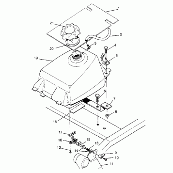 FUEL TANK ASSEMBLY Sport 400L W948540 (4927232723A011)