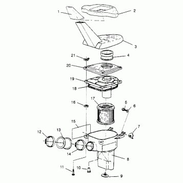 AIR BOX ASSEMBLY Sport 400L W948540 (4927232723A014)