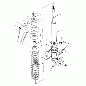STRUT ASSEMBLY Sport 400L W948540 (4927232723B001)