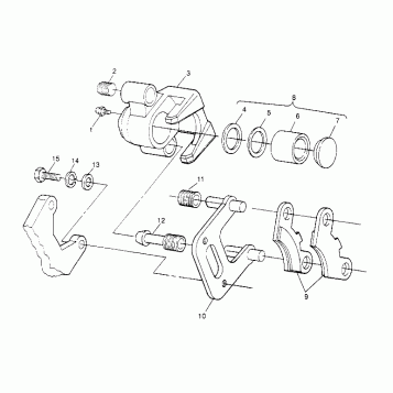 FRONT BRAKE ASSEMBLY Sport 400L W948540 (4927232723B003)