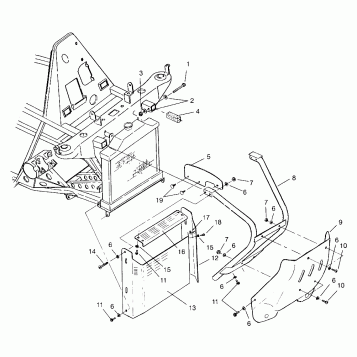 FRONT BUMPER and SHIELDS Scrambler W957840 (4927252725A007)