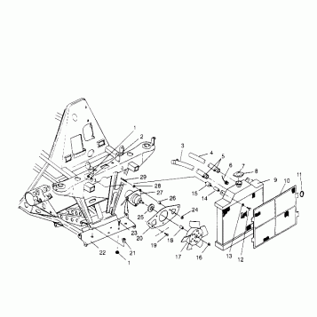 COOLING SYSTEM Scrambler W957840 (4927252725A010)