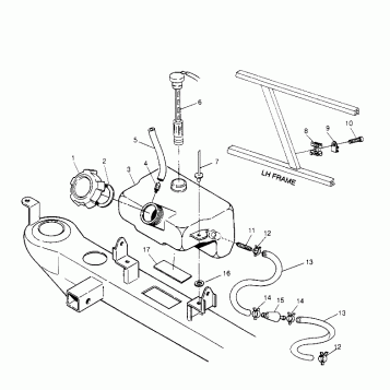 OIL TANK ASSEMBLY Scrambler W957840 (4927252725A013)