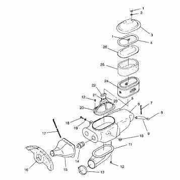 AIR BOX ASSEMBLY Scrambler W957840 (4927252725B001)