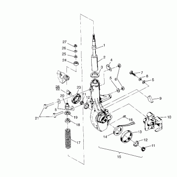FRONT STRUT ASSEMBLY Scrambler W957840 (4927252725B005)