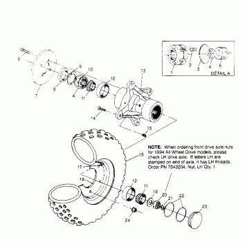 FRONT WHEEL ASSEMBLY Scrambler W957840 (4927252725B006)