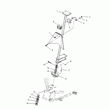 STEERING POST ASSEMBLY Scrambler W957840 (4927252725B009)