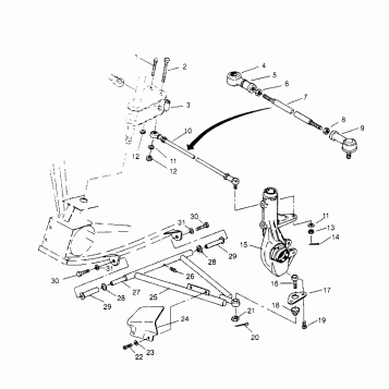 A-ARM/STRUT MOUNTING Scrambler W957840 (4927252725B010)