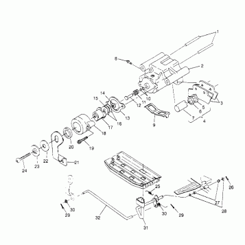 REAR BRAKE ASSEMBLY Scrambler W957840 (4927252725C004)