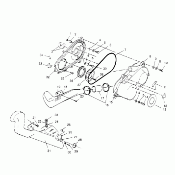 CLUTCH COVER ASSEMBLY Scrambler W957840 (4927252725C006)