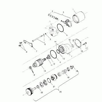 STARTING MOTOR Scrambler W957840 (4927252725D005)