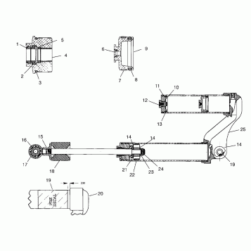 FOX SHOCK, GAS, RESEVOIR Scrambler W957840 (4927252725D007)