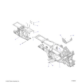 CHASSIS, FRAME - A25SKE57A1 (C102634)