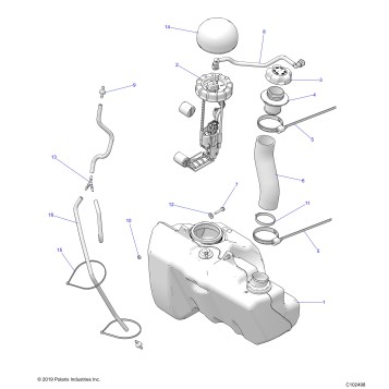 BODY, FUEL TANK - A20SGE95AK (C102498)