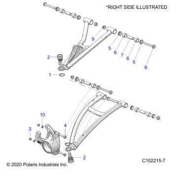 SUSPENSION, FRONT A-ARMS, MOUNTING - A20SXM95AL/CAL (C102215-7)