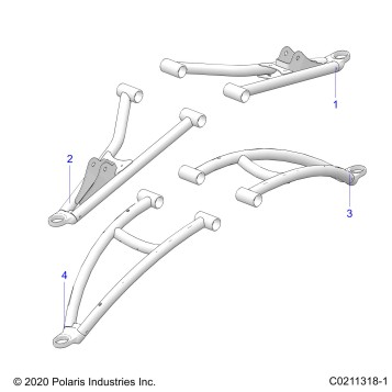 SUSPENSION, FRONT A-ARMS - A21SXZ85AN (C0211318-1)