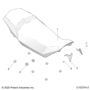 BODY, SEAT - A23SVA85A3 (C102374-2)