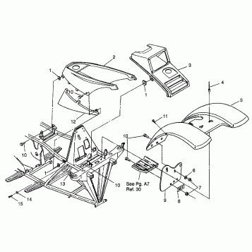 FRONT CAB 2X4 300 W957530 (4930053005A005)