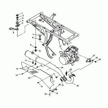 EXHAUST SYSTEM  2X4 300 W957530 (4930053005A010)