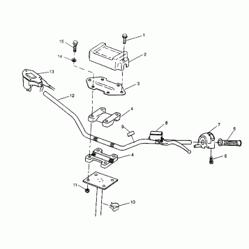 STEERING - HANDLEBAR  2X4 300 W957530 (4930053005B005)