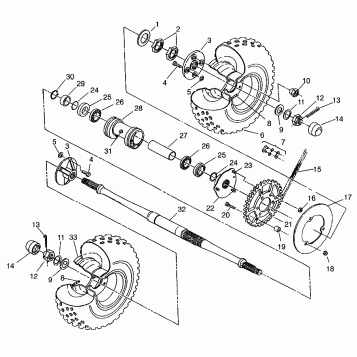 REAR WHEEL DRIVE 2X4 300 W957530 (4930053005C002)