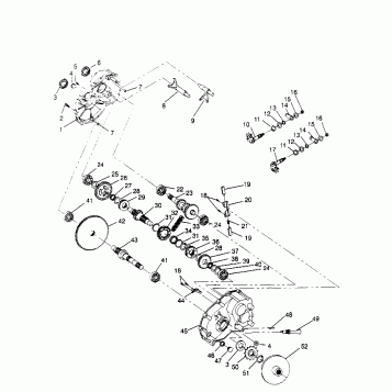 GEARCASE ASSEMBLY 2X4 300 W957530 (4930053005C005)
