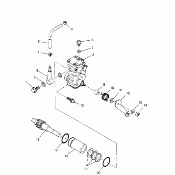 OIL PUMP ASSEMBLY 2X4 300 W957530 (4930053005C014)