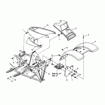 FRONT CAB ASSEMBLY 2x4 400L W957540 (4930093009A005)