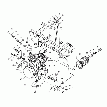 ENGINE MOUNTING  2x4 400L W957540 (4930093009A009)