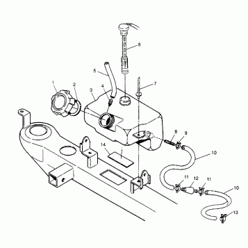 OIL TANK ASSEMBLY  2x4 400L W957540 (4930093009A013)