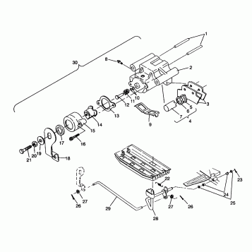 REAR BRAKE ASSEMBLY 2x4 400L W957540 (4930093009B014)